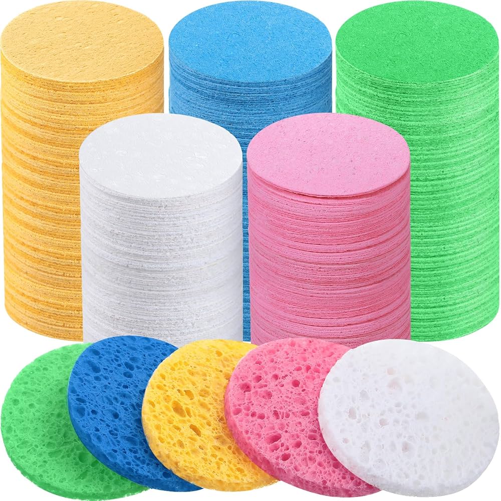 Facial Spoung - Disposable Compressed Makeup Exfoliating Sponges - Pack of 50 Pcs.