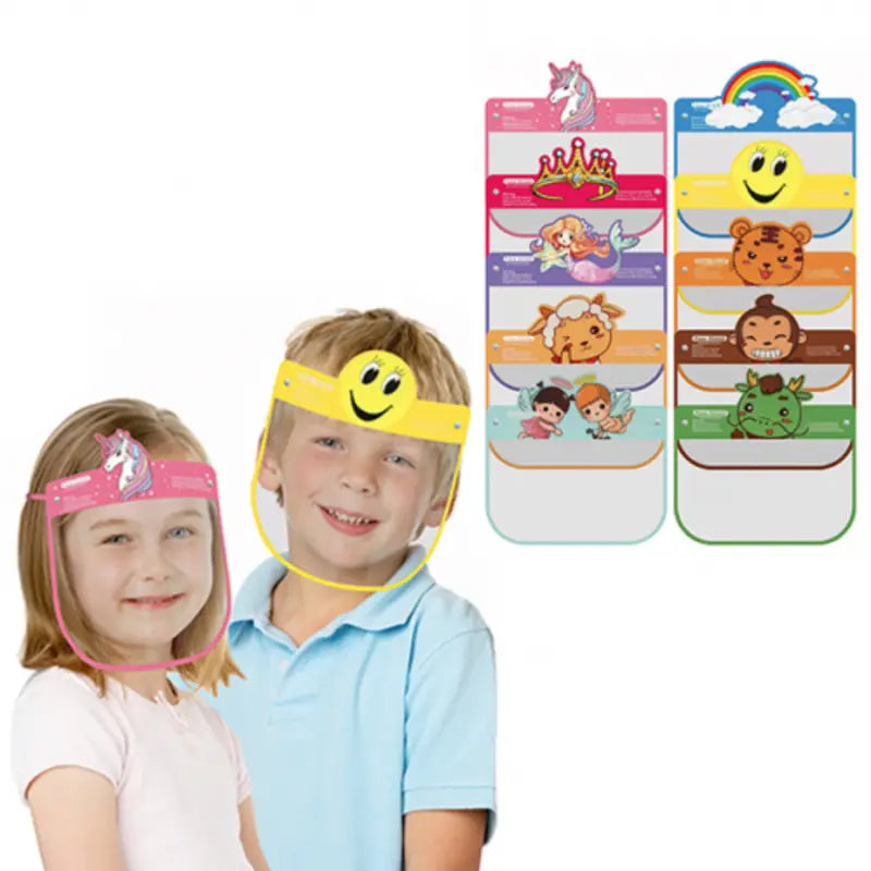 Kids Face Shield - Multiple Use with Sponge Top. Pack of 10 pcs.