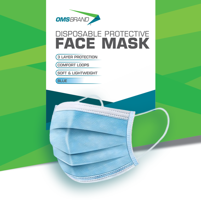 OMS BRAND - Disposable Protective Face Mask